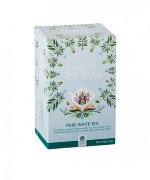 Pure White Tea BIO 20 bustine 40gr English Tea Shop