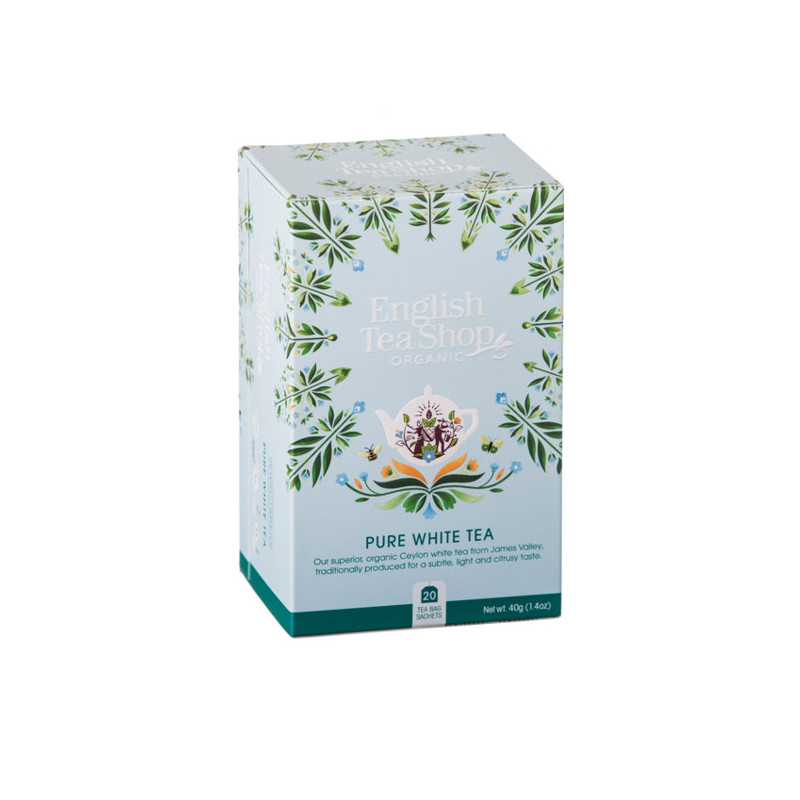 Pure White Tea BIO 20 bustine 40gr English Tea Shop