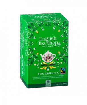 PURE GREEN TEA English Tea Shop BIO 20 bustine Eco-box 40gr