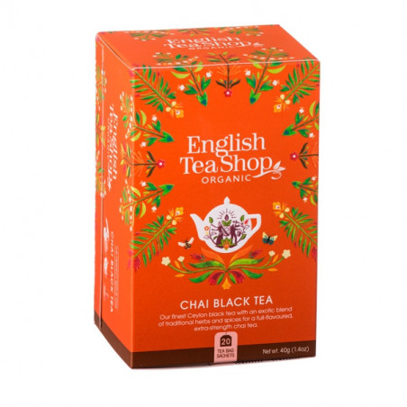 Chai Black Tea BIO 20 bustine 40gr English Tea Shop