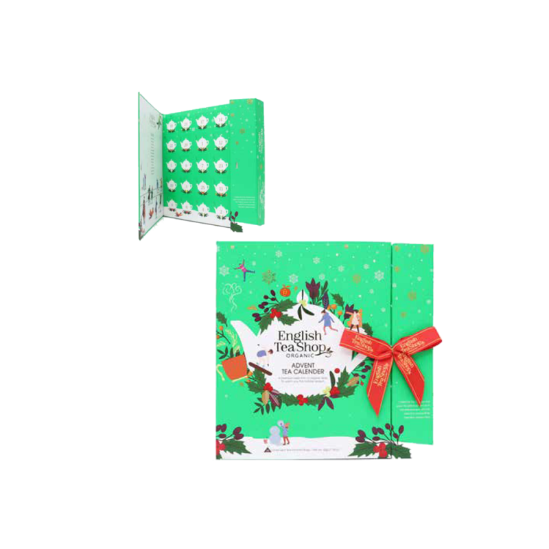 Calendario Avvento Green Book 25 Filtri Piramidi Tisane Aromatizzate Natalizie 50gr English Tea Shop