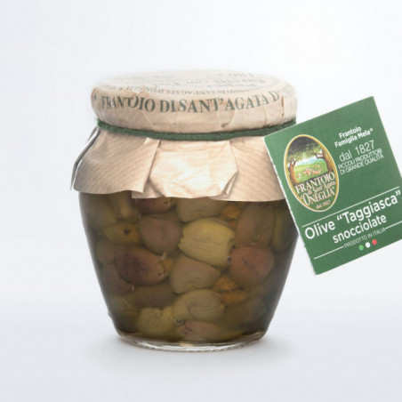 Olive Taggiasca snocciolate in Olio Extra Vergine di Oliva 180gr