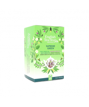Supreme Green selezione di Tea Verde Bio 20 bustine 37gr English Tea Shop
