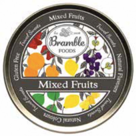 Caramelle frutta mista scatola in metallo 200gr Bramble Foods